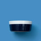 Waggo Dipper Ceramic Dog Bowl for Small and Large Breeds - Heavyweight and Durable Pet Food and Water Dish Crock, Dishwasher Safe, Modern (Midnight Blue, Medium)