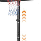 GORISE Portable Basketball Hoop for Home Outdoor Use, Adjustable Height, Shatterproof Backboard, for Daily Practice in Backyard or Garage Indoor Outdoor Backyard Pool
