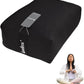 Rectangular Yoga Bolster Pillow, 18" x 12" x 6", Pink Cotton