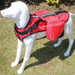 Serijoars Dog Vest Harnesses with Saddlebag Backpack for Camping & Travel - Reflective Hound Hiking Backpack Saddle Bag - Lightweight Vest Harness for Medium & Large Dogs (Red, S)