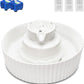 Ceramic Cat Water Fountain, 2.1L/71oz Cupcake Pet Water Fountain for Dog and Cat Indoor, 2 Ultra Quiet Pumps & 3 Filters