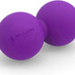5BILLION FITNESS Peanut Massage Ball,Double Lacrosse Ball and Mobility Massage Ball for Physical Therapy - Deep Tissue Massage Tool for Myofascial Release, Muscle Relaxer, Acupoint Massage (Purple)