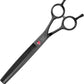 JASON 7.5" Dog Grooming Scissor - Professional Thinning Shear with 37 Teeth Japanese Stainless Steel Blender Scissors for Dogs, Cats and Other Pets (Thinning, Black)