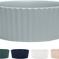 Waggo Ripple Ceramic Dog Bowl for Medium and Large Breeds - Modern with Matte Finish, Heavyweight Durable Pet Food and Water Dish Crock, Dishwasher Safe (Medium, Cloud)