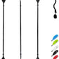 OCEANBROAD Kayak Paddle 86in/218cm, 90.5in/230cm, 95in/241cm Alloy Shaft Kayaking Boating Canoeing Oar with Paddle Leash