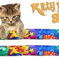 Kitty Kick Stix 15" Original Catnip Kicker Toy (Set of 2), Handmade in USA by Cat Lovers, Interactive Natural Cat & Kitten Toy, Packed with 100% Potent Catnip for All Breeds (Happy Cats)