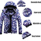 MOERDENG Women's Waterproof Ski Jacket Warm Winter Coat Outdoor Windbreaker Hiking Snowboarding Jacket