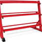 WF Athletic Supply Heavy-Duty Dumbbell Rack Stand, Weight Rack for Home Gym, Weight Holder, Available Sizes for Storage 5-50LB or 5-75LB Dumbbell Pairs, Black/Red/Green/Blue, RACK ONLY
