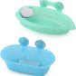 Wontee Bird Bath Box with Mirror Portable Parrot Hanging Bathroom Bathing Tub for Small Birds Cleaning Supplies (Blue(B)+Green)