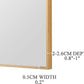 27x36 Inch Orange Gold Bathroom Mirror for Wall, Aluminum Frame Rectangle Rectangular Vanity Mirror, Modern Large for Bedroom, Living Room, Horizontal or Vertical