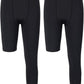 Tomic Youth Boys Kids One Leg 3/4 Leggings Compression Pants for Basketball Soccer Sports Athletic Training Tights Base Layer