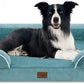 Comfort Expression Waterproof Large Dog Beds, Orthopedic Dog Beds for Large Dogs, Comfy Pet Bed Sofa with Washable Removable Cover & Non-Slip Bottom(Washed Blue)