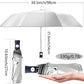 FDJASGY Silver Coating Layer Fabric Blocking UV 99.9% Sun Umbrella Compact Folding Travel Umbrella Automatic Folding Windproof Umbrellas For Men and Women (Black)