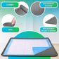 TidyFriend Dog Pad Holder Tray for 30 x 36 Inches Training Pads, Silicon Wee Wee Pad Holder, No Spill Pee Pad Holder for Dogs - Easy to Clean and Store Perfect for Dog Potty Tray (Grey)
