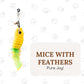 Interactive Cat Toys for Indoor Cats 2 in 1 Cat Wand Toys Solid Round Base Toys for Bored Indoor Adult Cats Self Play Feather Toy Bird Feather