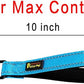 PLUTUS PET 10” Short Dog Leash, Reflective Nylon Padded Handle, Strong Traffic Leash with Carabiner Clip, Perfect for Large or Medium Dogs（10”，Blue