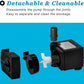 90 GPH Mini Submersible Pump, Small Fountain Pump (5W 350L/H) for water feature, Aquariums, Fish Tank, Tabletop Fountain, Pet Fountain, Indoor or Outdoor Pond Fountain