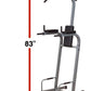 Body-Solid (PVKC83X) Multi-Function Pull Up & Dip Station with Vertical Knee Raise, Chin-Up Bar Stand, and Strength Training Dip Stands