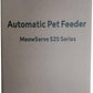 Cat Feeder Automatic - Cat Food Dispenser MeowServe S20, Auto Dog Feeder with Stainless Steel Bowl, 5L Pet Feeder with Patented Anti-Jam Port, App, Dual Lock Lid, Dual-Band WiFi & Power Supply