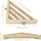 Litewoo Bird Perch Corner Platform Stand Shelf for Birds Budgie Parakeet Cockatiel Conure Cockatoo（Ladder）