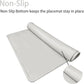 KVK Dog Water Mat 2-Pack 20×16in - Silicone Dog Mats for Food and Water, Non-Slip Pet Feeding Mat for Floors, Waterproof Cat Bowl Mats to Prevent Spills - Silver Gray & Cream