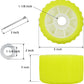 3 Inch Width x 5 Inch OD Ribbed Wobble Roller Kit/Poly Ribbed Wobble Roller