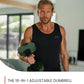 NUOBELL Adjustable Dumbbells 5-80 lbs: Replace 16 Sets, Ideal for Home Gym Weight Bench & Press
