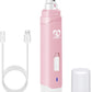 Casfuy Dog Nail Grinder Upgraded - Professional 2-Speed Electric Rechargeable Pet Nail Trimmer Painless Paws Grooming & Smoothing for Small Medium Large Dogs & Cats