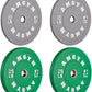 2 Inch Bumper Plates，10-500lbs，Barbell Rubber Olympic Weight Plates Set for Home Gym, Strength Training & Weight Lifting, Multiple Options Colors