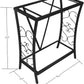 MAKLAINE Traditional Steel 20 Gallon Metal Aquarium Stand in Black
