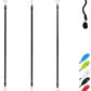 OCEANBROAD Kayak Paddle 86in/218cm, 90.5in/230cm, 95in/241cm Alloy Shaft Kayaking Boating Canoeing Oar with Paddle Leash