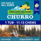 Himalayan Pet Supply Churro Cheese Treats | Lactose Free - Gluten Free - Grain Free | USA Made | All Breeds | 13 Churros | Real Himalayan Cheese
