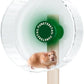 Super Silent Hamster Wheel 10.4 Inch, Magnetic Large Rat Wheel for Chinchilla, Gerbil, Guinea Pig, Cat, Mouse, Sugar Glider and Dwarf, Syrian Hamster Accessories (Avocado Green)