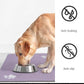 Pet Feeding Mat-Absorbent Dog Mat for Food and Water Bowl-No Stains Quick Dry Water Dispenser Mat-Dog Accessories Pet Supplies-Bowl for Messy Drinkers（Purple,17"x34"