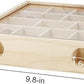 Wontee Wooden Hamster Tunnel Maze with Cover, Hideout & Tunnel Exploring Toys for Dwarf Hamsters Mice Small Gerbil
