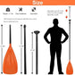 LBW 3 Piece SUP Paddle Board Paddle Floating Portable Paddleboard Accessories Adjustable Double Holes Lock Sturdy & Ergonomic for Surfing Beginner