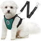 SlowTon Dog Seat Belt Harness for Car, Dog Car Harness Adjustable Mesh Breathable & Dog Seatbelt Safety Tether with Elastic Bungee for Small Medium Large Pets(Green, Double Clip, XXXS)