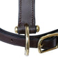 Schneiders Premier Lancaster Fixed Throat Leather Halter for Horses | 1" Single-Ply Leather | Lightweight Everyday Design | Brass Hardware