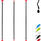 OCEANBROAD Kayak Paddle 86in/218cm, 90.5in/230cm, 95in/241cm Alloy Shaft Kayaking Boating Canoeing Oar with Paddle Leash