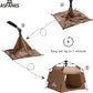 Outdoor Waterproof Pet Automatic Camping Tent, Pop up Cave Bed for Indoor Cats and Small Dogs, Portable Cat House Dog House, Brown.