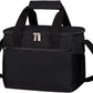 iknoe Large Foldable Cooler Bag, 8.5L Insulated Lunch Bag, Leakproof Lunch Cooler Tote with Multi-Bag Design Suitable for Beach, Picnic and Office Use, Black 15-Can
