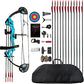 Compound Bow Archery for Youth and Beginner, Right Handed,19”-28” Draw Length,15-29 Lbs Draw Weight, 260 fps