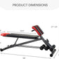 Finer Form Multi-Functional Weight Bench for Full All-in-One Body Workout – Versatile Adjustable Workout Bench for Home Gym. Fitness equipment perfect for Back HyperExtension, Bench Press, Roman Chair Exercise, Sit up. Adjusts to Decline or Flat Bench.