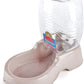 Flexzion Automatic Gravity Pet Waterer for Cat & Dog - Non-Skid & Easy-Clean Auto Replenish Water Dispenser Drinking Bowl (1/4 Gallon/ 900ml), Beige