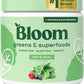 Bloom Nutrition Superfood Greens Powder, Digestive Enzymes with Probiotics and Prebiotics, Gut Health, Bloating Relief for Women, Chlorella, Green Juice Mix with Beet Root Powder, 30 SVG, Original