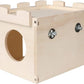 Castle Chinchilla House - Small Animal Hideout for Chinchilla Guinea Pig Hedgehog, or Rat - Ventilated Wooden Hamster Habitat with Multiple Doors - Made from Natural Wood