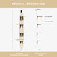 Door Hanging Cat Shelf, Multi Level Door Hanging Cat, Cat Tree Door Hanger Mounted Cat Shelves Cat Ladder, 4-Levels Over Door Cat Climber for Indoor Cats