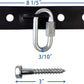 Qualward Heavy Bag Hanger Bracket for Wood Beam, Stainless Steel Swing Hangers Ceiling Wall Mount