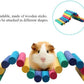 PIVBY 2PCS Wooden Hamster Bridge, Flexible Natural Wooden Ladder Bridge Tunnel Hideout, Hamster cage Accessories for Small Animals Guinea Pig, Rat, Chinchilla, Gerbil, Mice, Mouse (Colorful)