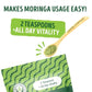Kuli Kuli Moringa Oleifera Organic Leaf Powder & Green Smoothie, 100% Pure USDA Certified & Non-GMO Moringa Powder, Great with Smoothies, Tea, and Food, 4 Pack